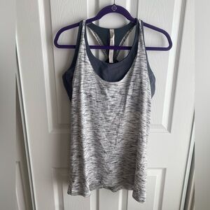 Lululemon Athletica Gray Racerback Sleeveless Tank Top